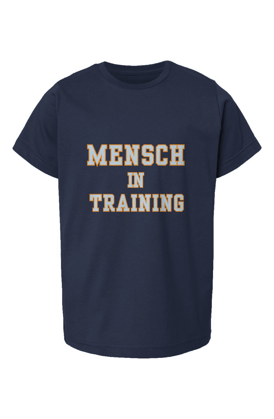 Mensch in Training Kids T-shirt navy