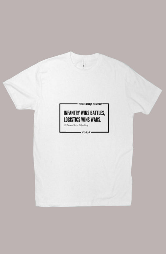 Diaspora Support T-Shirt (unisex)- 100% net profits supporting chayalim- white