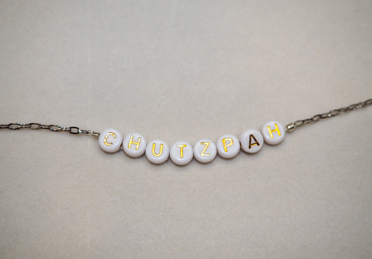 Chutzpah Necklace- Paperclip chain