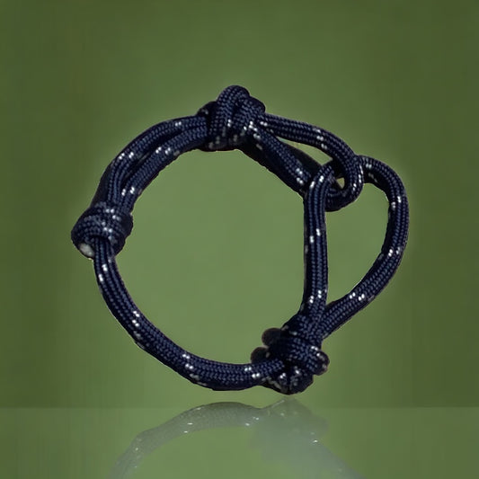 Navy Sliding Knot Bracelet