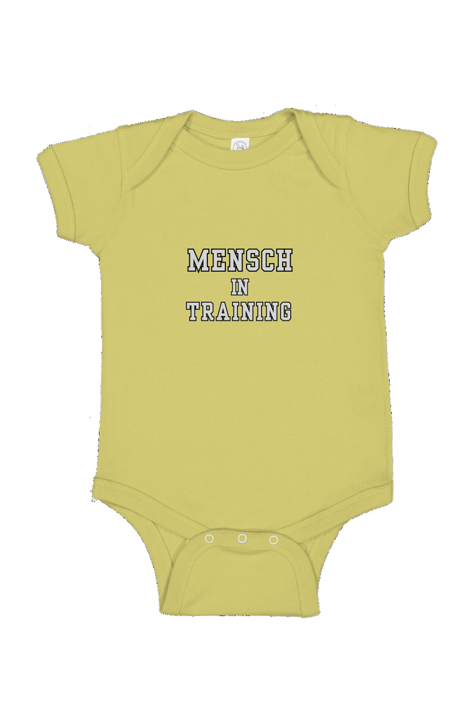 Mensch in Training Bodysuit Butter color